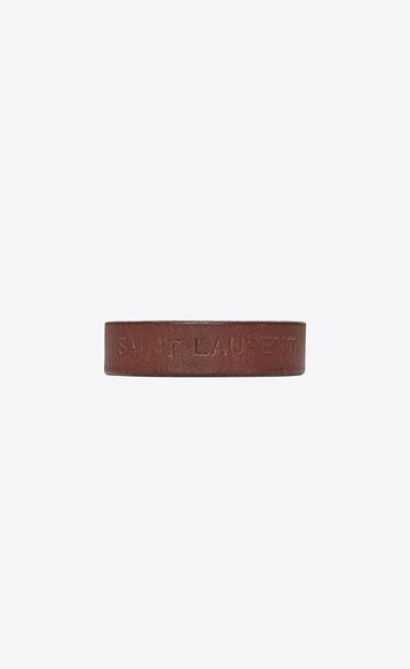YVES Armband aus braunem Leder